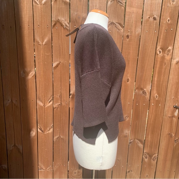 Massimo Dutti Womens 3/4 Sleeves Knit Sweater | S | Brown 5623/529 NEW!! - Picture 8 of 12